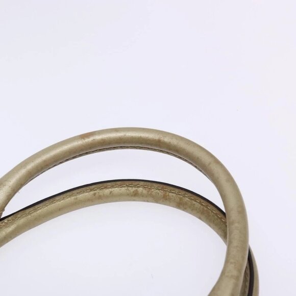 GUCCI GG Canvas Hand Bag Beige Gold 211944 Auth 135993 - Picture 9 of 16